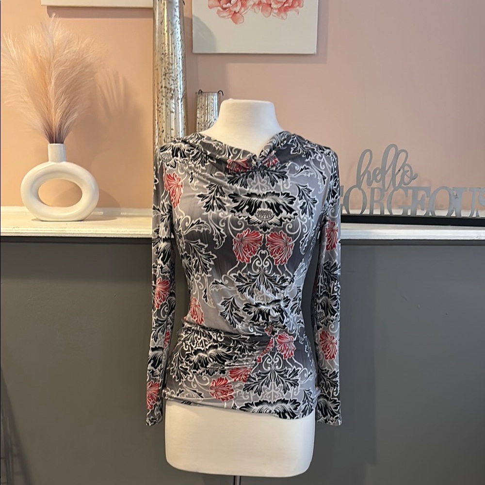 Floral Long Sleeve Women's Top